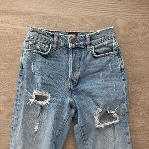 BDG stretch high rise slim straight jeans